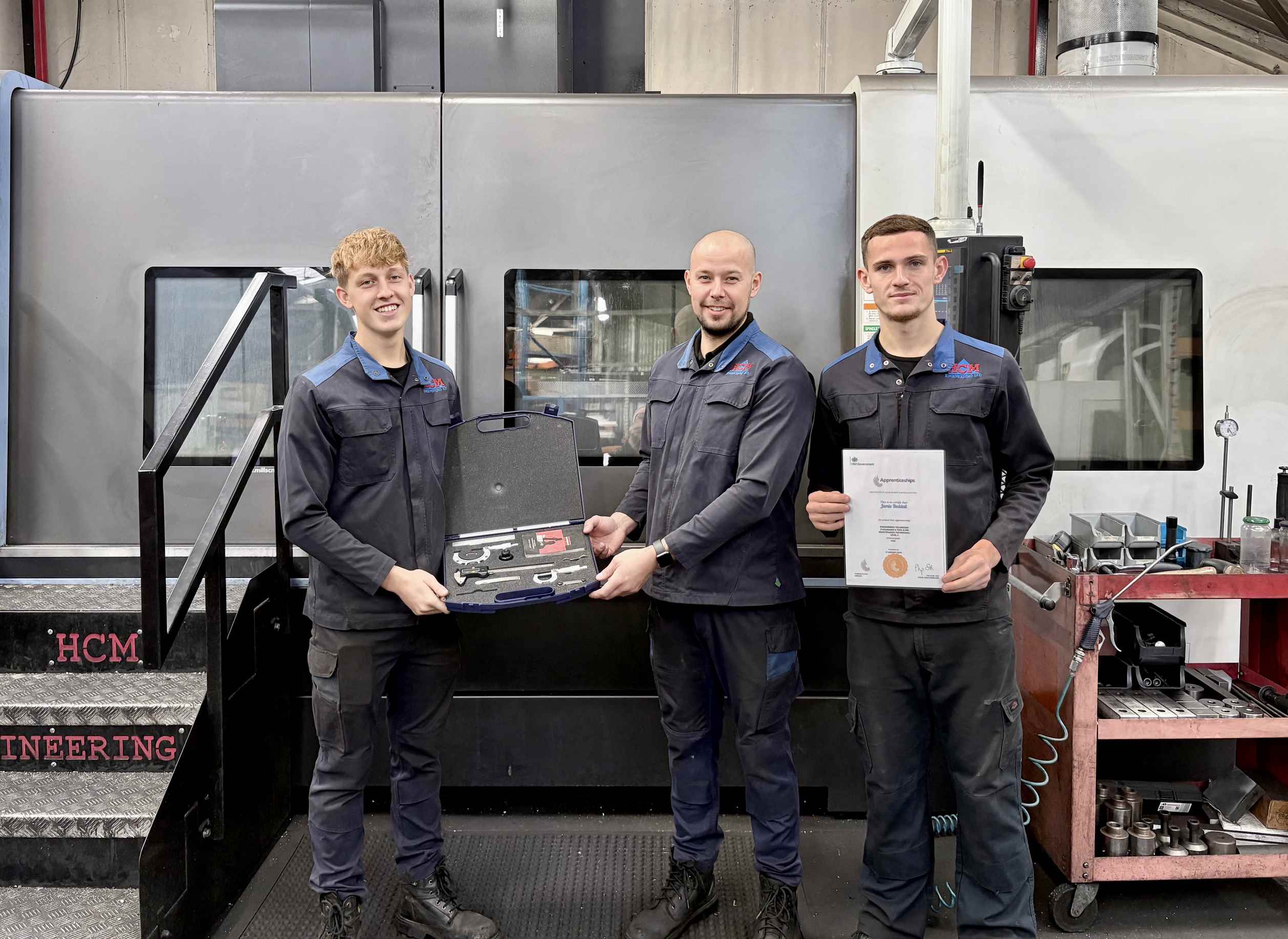 Four Decades of Apprentices: HCM Engineering retains Gold ‘Excellent Employer’ Status